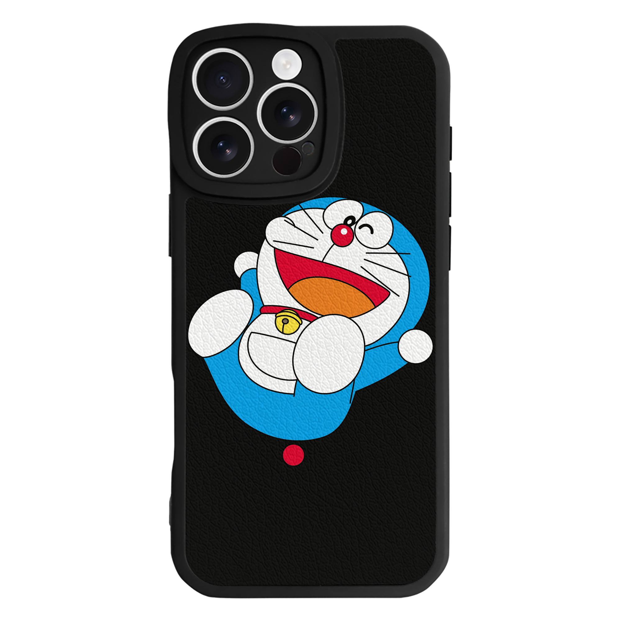 （画像用） ドラえもん Doraemon 【iPhone 16シリーズ対応】シリコンスマホケース（レザー調） 材質：シリコン